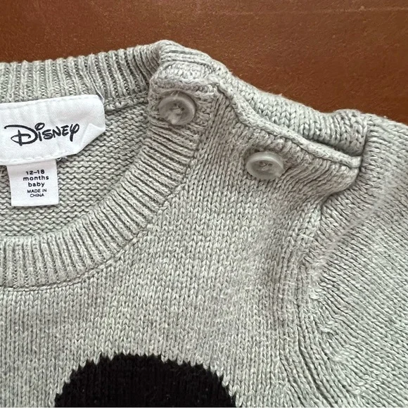 GAP Baby x Disney Mickey Mouse Sweater Romper, 12-18mo - Picture 3 of 6